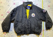 Pittsburgh Steelers Pro Player Winter Jacket Size XL Full Zip