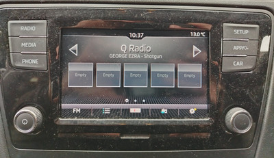 2018 SKODA RAPID MK2 TOUCH SCREEN RADIO STEREO AND HEAD UNIT 5JA 035 871 C