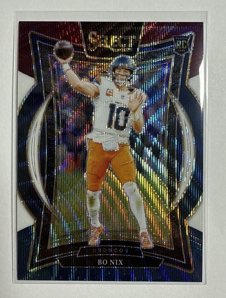 Bo Nix 2024 Select Concourse Level Tri-Color Prizm RC