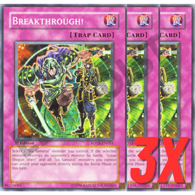 Yugioh Breakthrough! (FOTB-EN051) 1st Edition (NEAR MINT) (3X)
