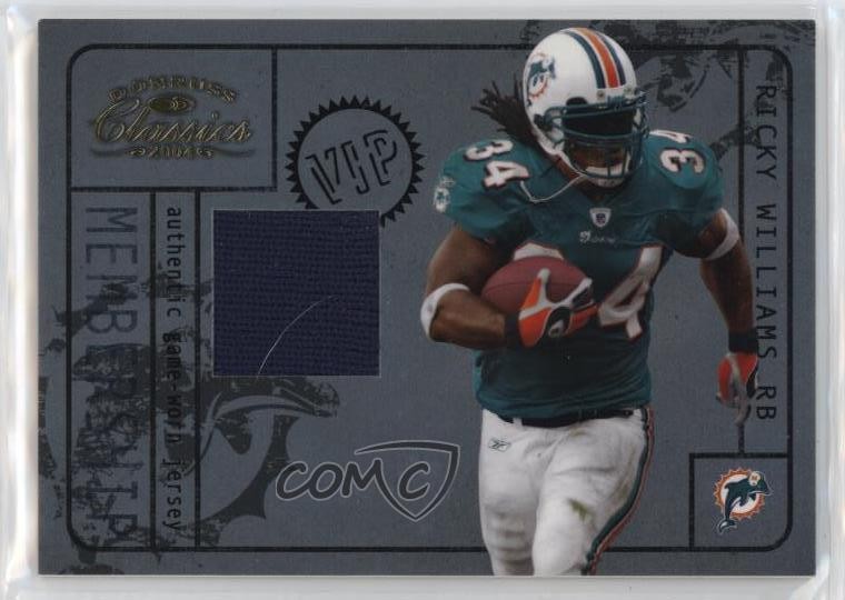 2004 Donruss Classics Membership VIP Jerseys 117/250 Ricky Williams #M-21 pu3