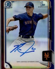 2015 Bowman Chrome Max Wotell Purple Refractor 1st Auto /250 Mets 