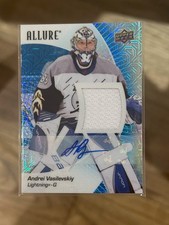 2023-24 Upper Deck Allure Blue Line AUTO Jersey Andrei Vasilevskiy /25
