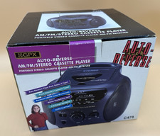 GPX portable model C478 AM / FM / Stereo Cassette Player Full-Range Speakers
