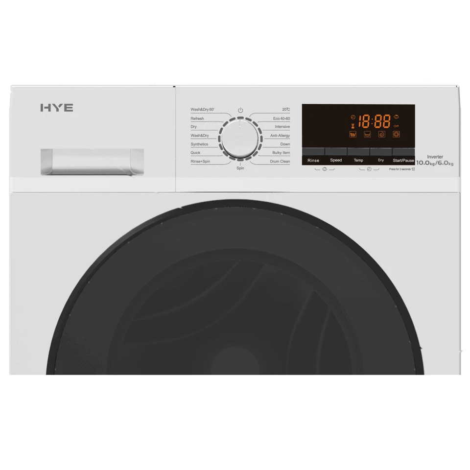 HYE Washer Dryer 10/6kg 1400rpm Freestanding  – White - W0110D06W13 - Image 4 of 4