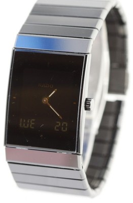 Rado DiaStar Ceramica Multifunction Watch-BLACK