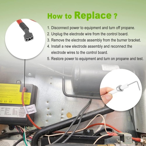 for Norcold RV Refrigerator Electrode Spark/Sense part no. 61692222 - Picture 3 of 8
