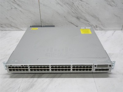 Cisco C3850 WS-C3850-48U-S 48-Port Gigabit UPoE Switch w/ C3850-NM-2-10G Module 