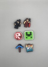 Set Of 6 Minecraft Shoe Charms Compatible With Crocs NEW