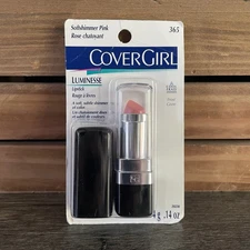Cover Girl Lipstick Vintage Discontinued Luminesse Softshimmer Pink 365 NEW NOS