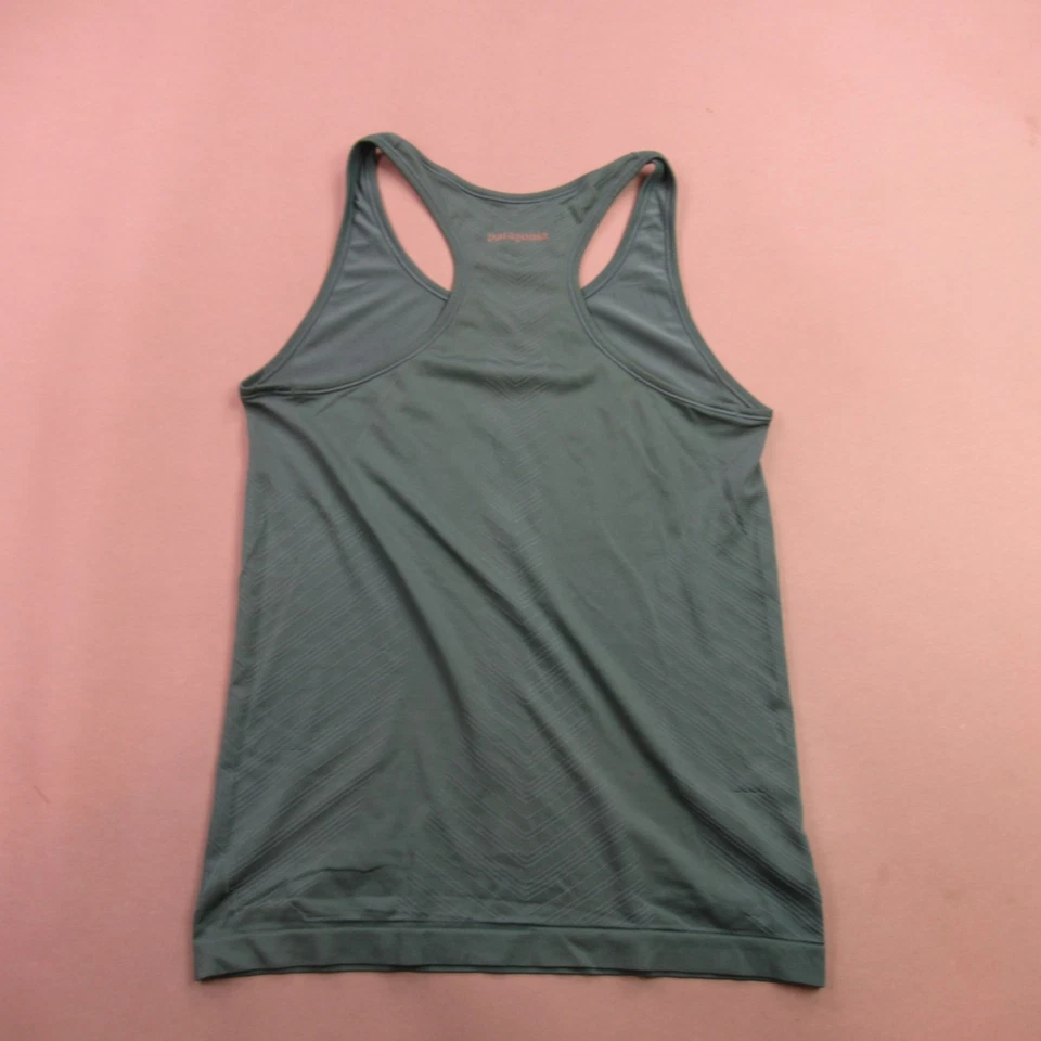 Top Patagonia para mujer mediano sin mangas ligero elástico informal entrenamiento verde Foto 4 de 4