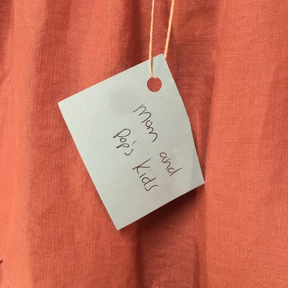 Falda 100% Lino Niñas M 8 Maxi Rosa Volantes Nivel Bohemia Mamá y Papá Niños Foto 3 de 4