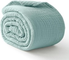 100 Cotton Muslin Blanket 40" x 40" Breathable  Lightweight Cotton Twin