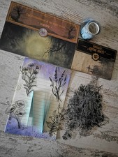Scrapbook Zubehöhr, Gothic Paper/Blumen.