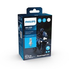 H4 LED Ultinon Pro6000 Boost PHILIPS gen3 Motorrad 1x Lampe Straßenzulassung