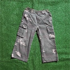 The Children's Place Boys Cargo Pants Camouflage Gray Elastic Waist