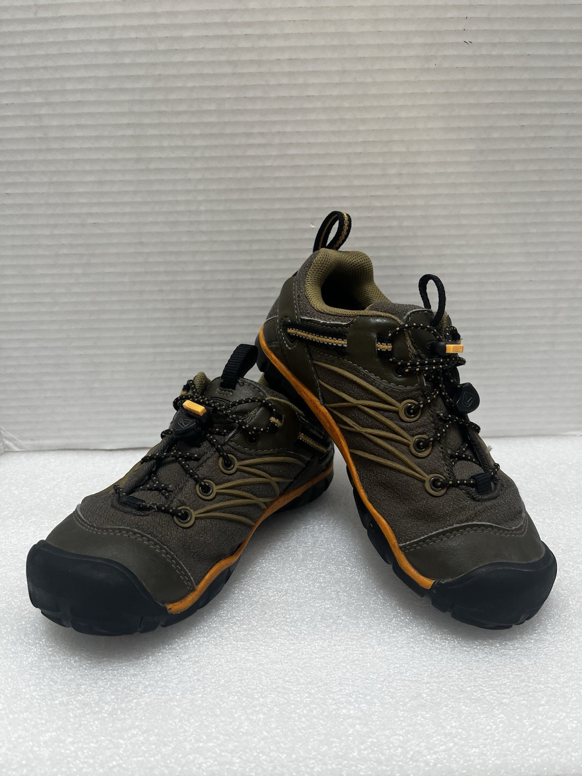 SCARPE DA TENNIS KEEN BAMBINI ARCO DI CONTORNO IMPERMEABILI ESCURSIONISMO SPORT VERDE GRIGIO TAGLIA 1