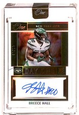 2022 Panini One Day One Gold 2/10 Breece Hall Rookie Auto #112 BG6