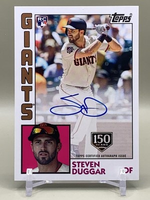 2019 Topps Steven Duggar Rookie Auto 150th Anniversary /150 - San Francisco