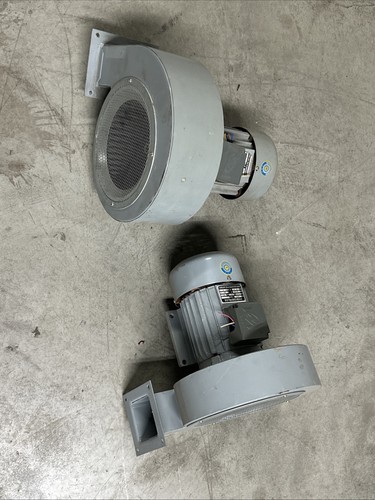 (2) Industrial Centrifugal Blower Fan 550W 380V 3-Phase 850 m³/h Air Exhaust Fan