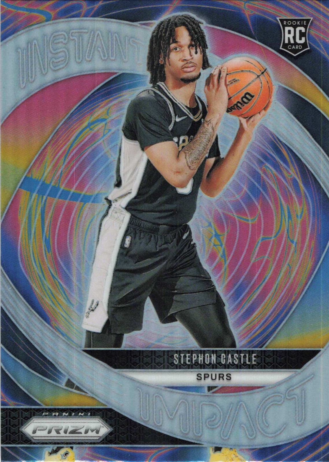 2024-25 Panini Prizm - Instant Impact Stephon Castle #4 Silver Prizm (RC)