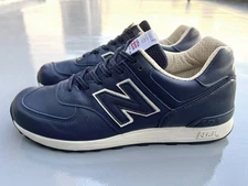 US 9 Full Grain All Leather New Balance M576CNN NAVY UK Made US9 27cm Excellent