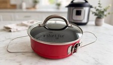 Instant Pot Springform Pan for baking in your IP Glass Lid Keto Desserts HTF Red