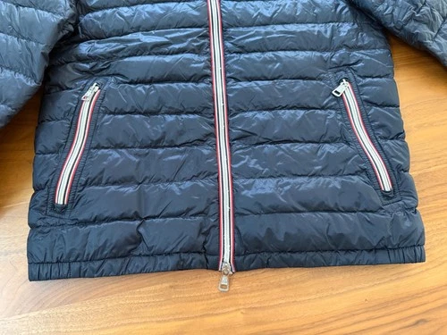 Men’s Moncler Longue Saison Daniel Down Jacket Size 2 Night Blue light weight image 4
