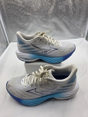 Mizuno Wave Rider 28 White Estate Blue Size 7.5 Women