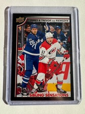 James, Trevor van Riemsdyk 2019 Upper Deck NHL Sibling Sensations #SS-6