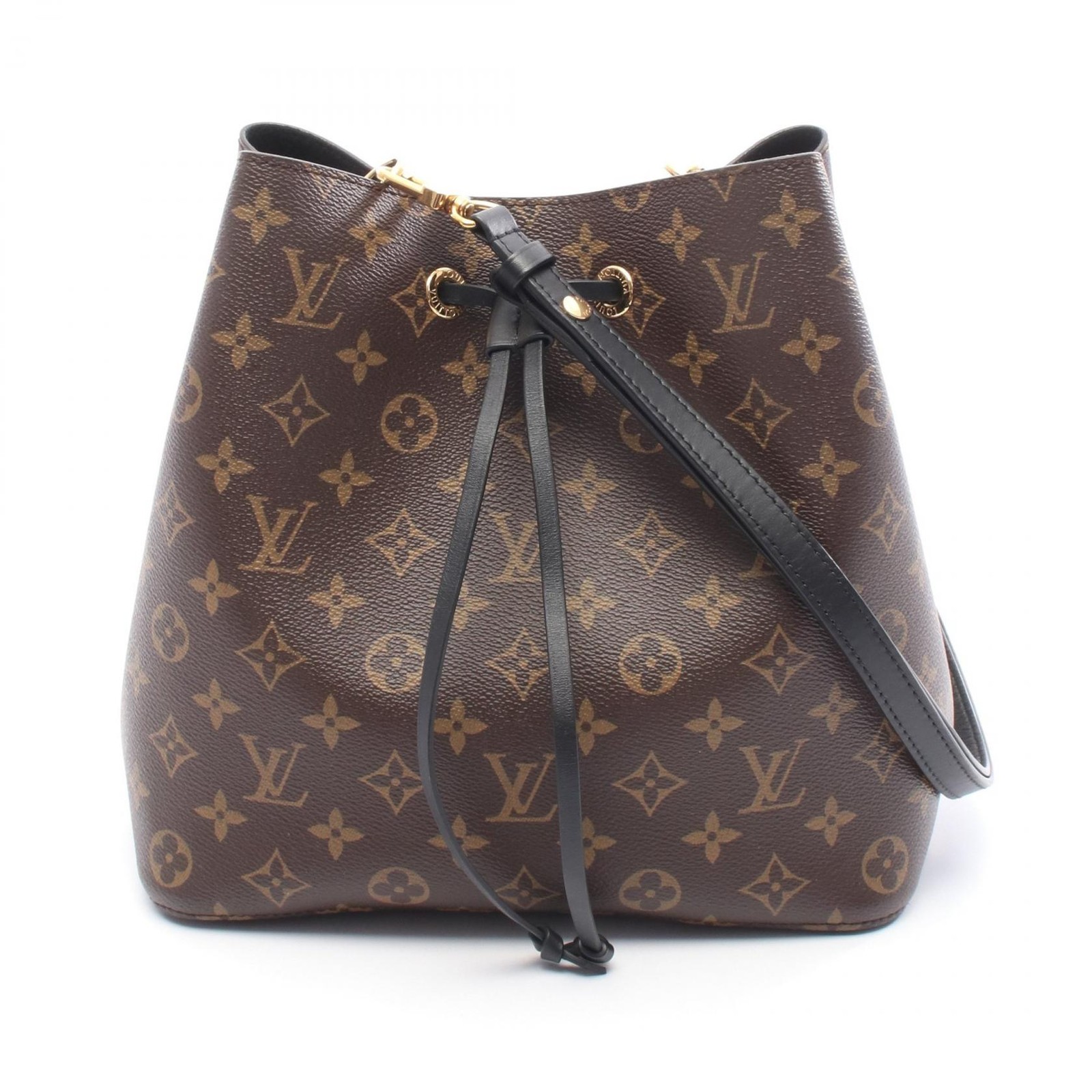 LOUIS VUITTON Neonoe Shoulder Crossbody Bag M44020 Monogram canvas Black Used LV