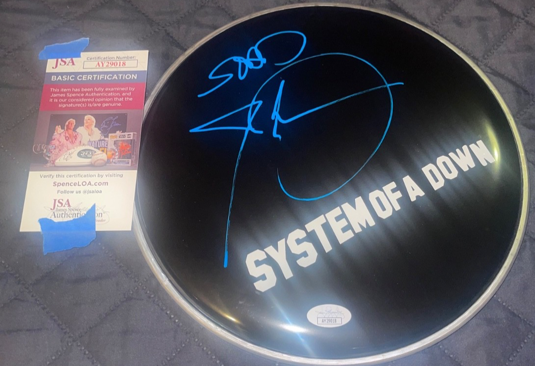 John Dolmayan System Of A Down SOAD INSC Signed 10