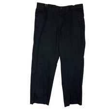 Eddie Bauer Chino Pants Mens 34x32 Black Cott...