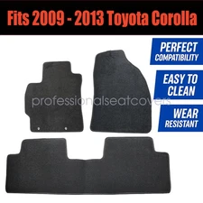 Front-Rear Floor Mats Carpet For 2009 2010 2011 2012 2013 Toyota Corolla Velour
