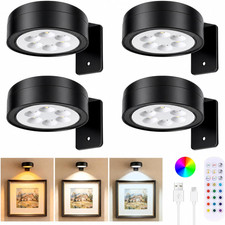 4-Pack Picture Lights for Wall, Rechargeable Wireless Poster Lights with 3 CCT 