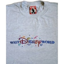 Vintage Mickey Inc T Shirt Walt Disney World Made In USA Gray Size XL Womens