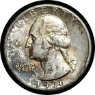 1936-S Washington Quarter Toned AU
