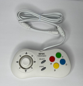 SNK Neo Geo Mini Pad Wired Controller Pro Gear Spec White 40th Anniversary New