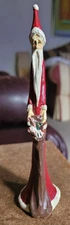 Primitive Santa Clause 6.25" Tall Tabletop Christmas Holiday Decoration Cute