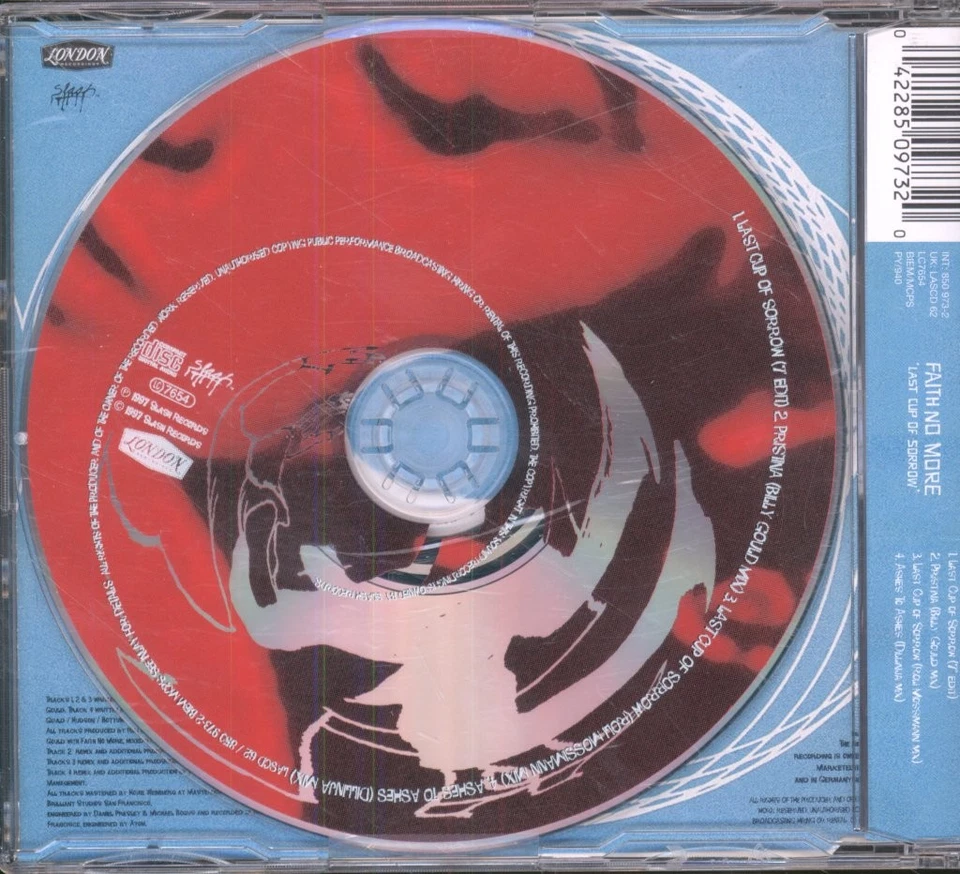 Faith No More Last Cup Of Sorrow CD 4 Track CD Single (LASCD62) Europa London 19 - Bild 2 von 2