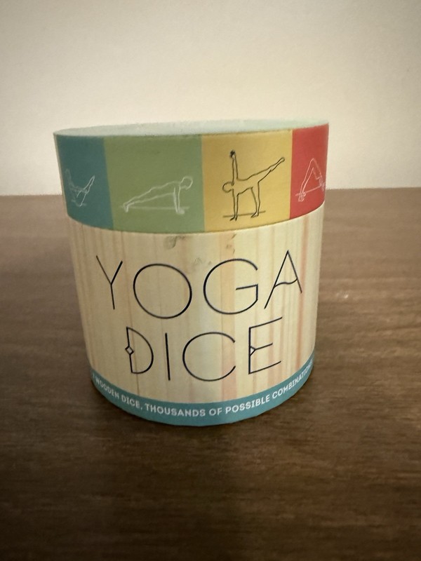 Chronicle Books Yoga Dice: 7 Wooden Dice, Thousands of Possible Combinations NEW