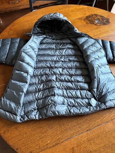 Stone Glacier Grumman Puffer Down Jacket Size Small- Silver video thumbnail