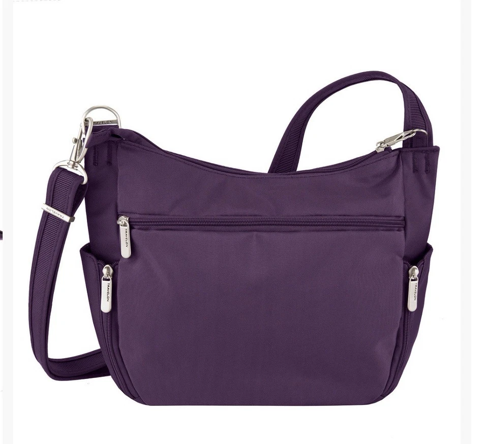 Travelon Anti-Theft Classic Crossbody Bucket Bag NWT - Image 2 of 4