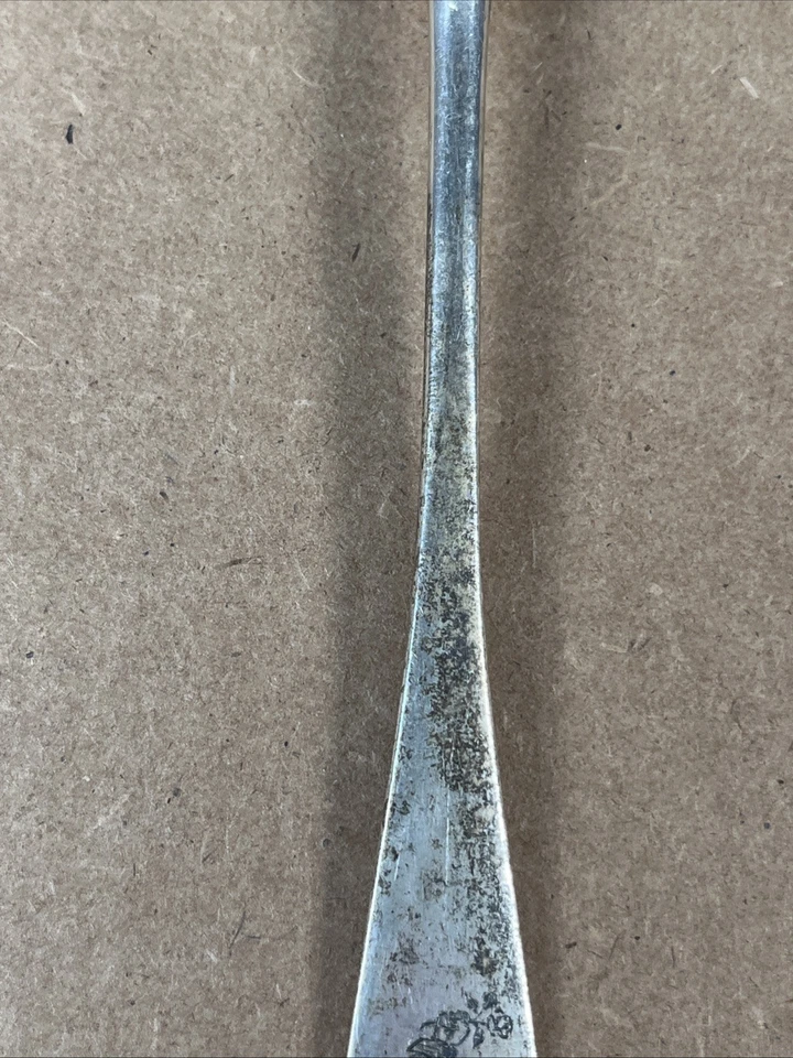 Horquilla de violín de plata esterlina Londres 1899 8,25” 67 g RS CRESTA HERÁLDICA Foto 3 de 4