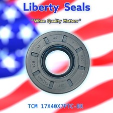 TCM 17X40X7PTC-BX NBR Buna Rubber /Carbon Steel Oil Seal, Dichtomatik 75007308