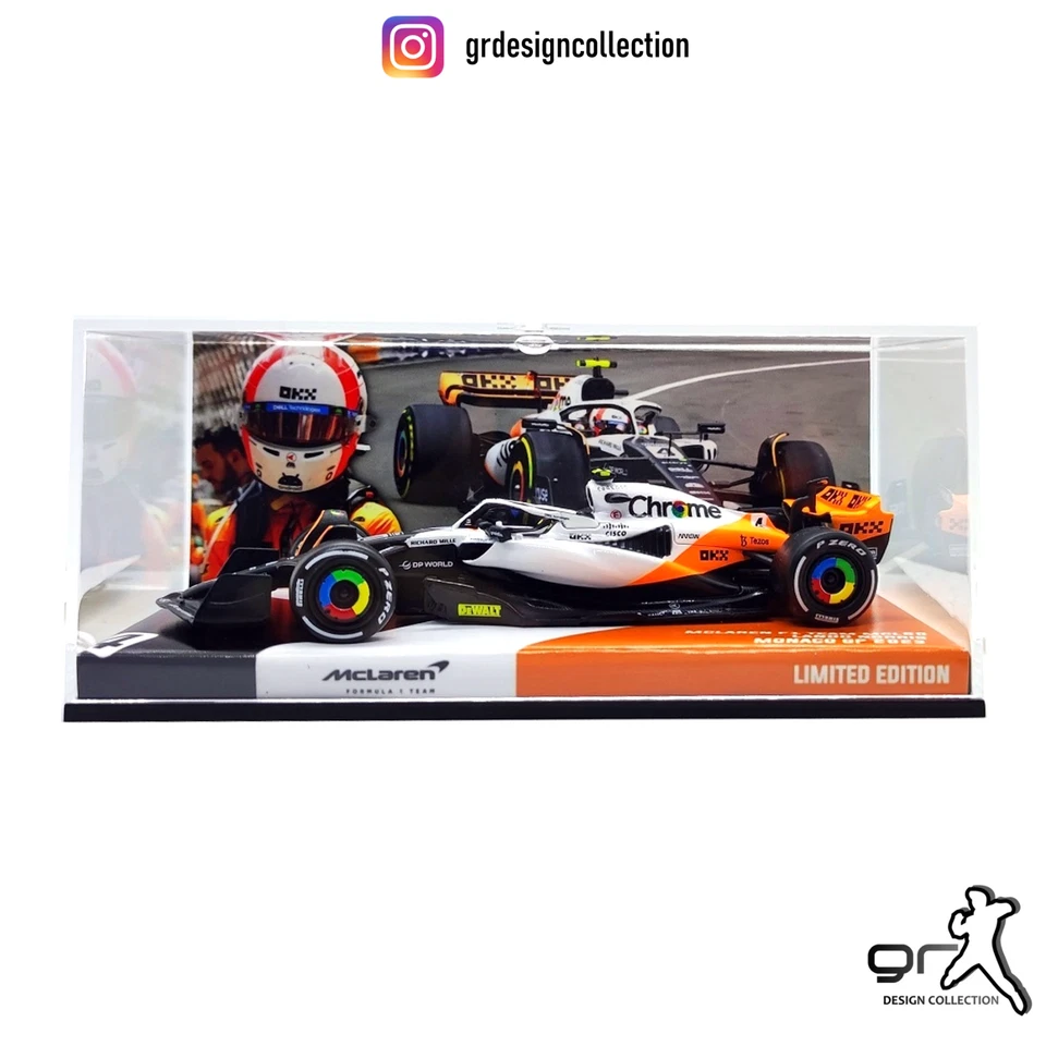Lando Norris - McLaren MCL60 F1 Monaco GP 2023 TripleCrown Livery /Burago/ 1:43 - Immagine 2 di 4