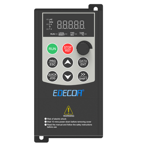 Convertidor de frecuencia VFD 1.5KW controlador de frecuencia variable 3HP 380V velocidad EDECOA - Imagen 2 de 4