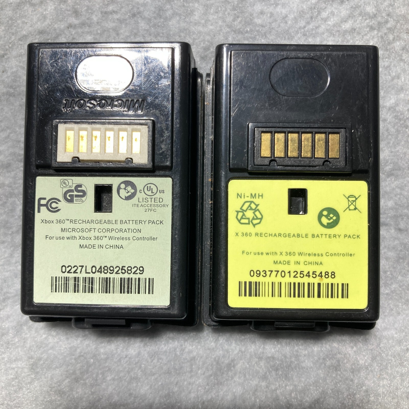 Micros Rechargeable Batteries for Xbox 360 Controller Base - Set of 2-image