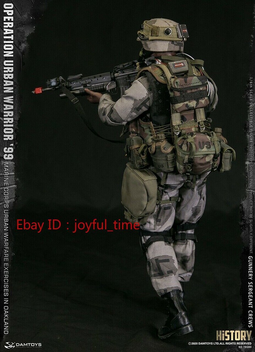 ミリタリー DAMTOYS MARINE CORPS GUNNERY SERGEANT DAMTOYS Gunnery Sergeant Crews Marine Corps SAW GUNNER 1/6 Scale