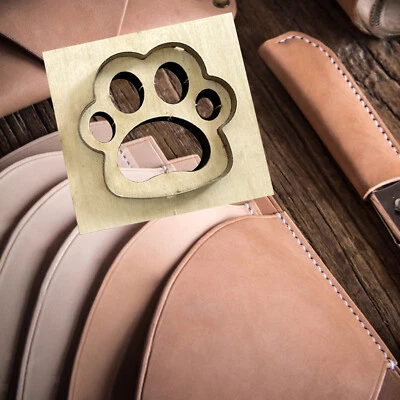 MARKENLOS Artesanía de cuero pata de perro cortador morir nudo troquelado herramienta DIY
